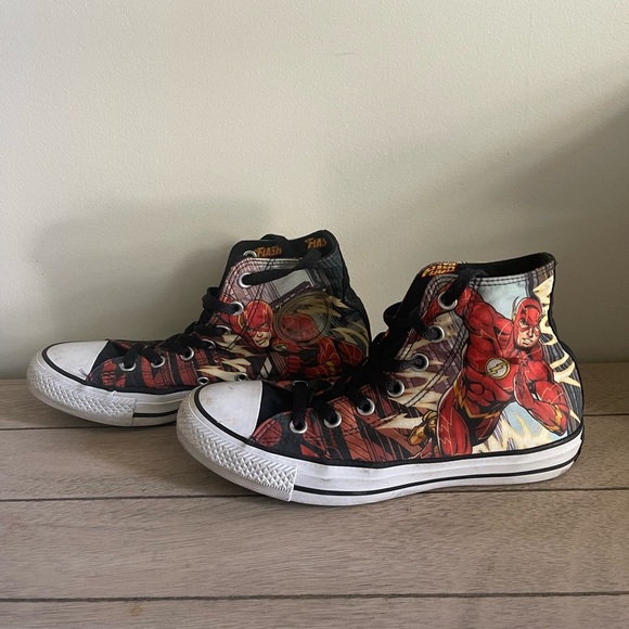 The Flash Converse High-Top Sneakers Men’s SZ 5 - Picture 1 of 6